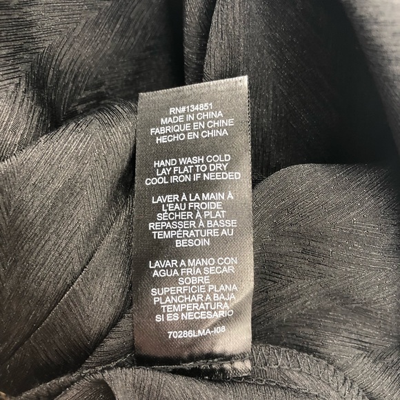 Leyden Black Satin Tank Top, NWT, Size S - Picture 8 of 8